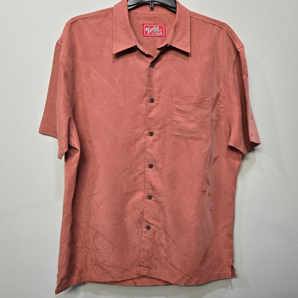 Woody's Retro Lounge Shirt XXL Bowler Camp Hawaiian Tropical Rockabilly Travel
